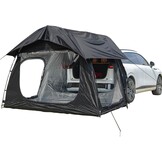 Auto achtertent voor 2-3 personen, met 3 grote kanalen, achtertent SUV zonwering, achtertent voor camping, waterdicht en duurzaam, voor zelfaandrijving/lange reizen