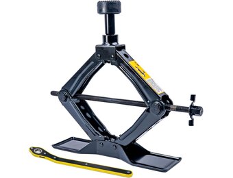 Schaarkrik met 2T werkbesparend design, verdikte stalen plaat (1,8 ton + rubberen pad)