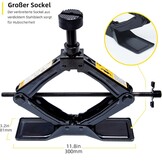 Schaarkrik met 2T werkbesparend design, verdikte stalen plaat (1,8 ton + rubberen pad)