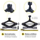 Schaarkrik met 2T werkbesparend design, verdikte stalen plaat (1,8 ton + rubberen pad)