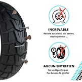 BITUME | Massieve band voor Urbanglide Ecross Pro en Max, 10 x 2,75-6,5 inch lekvrije band voor elektrische stepwagens