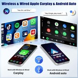 CAMECHO 2G+64G Android 13 autoradio voor Peugeot 206/206CC 2001-2016 Cirteon C2, 9" scherm Autoradio-Draadloze Apple Carplay Android Auto GPS WiFi Bluetooth FM RD USB SWC+Achteruitrijcamera