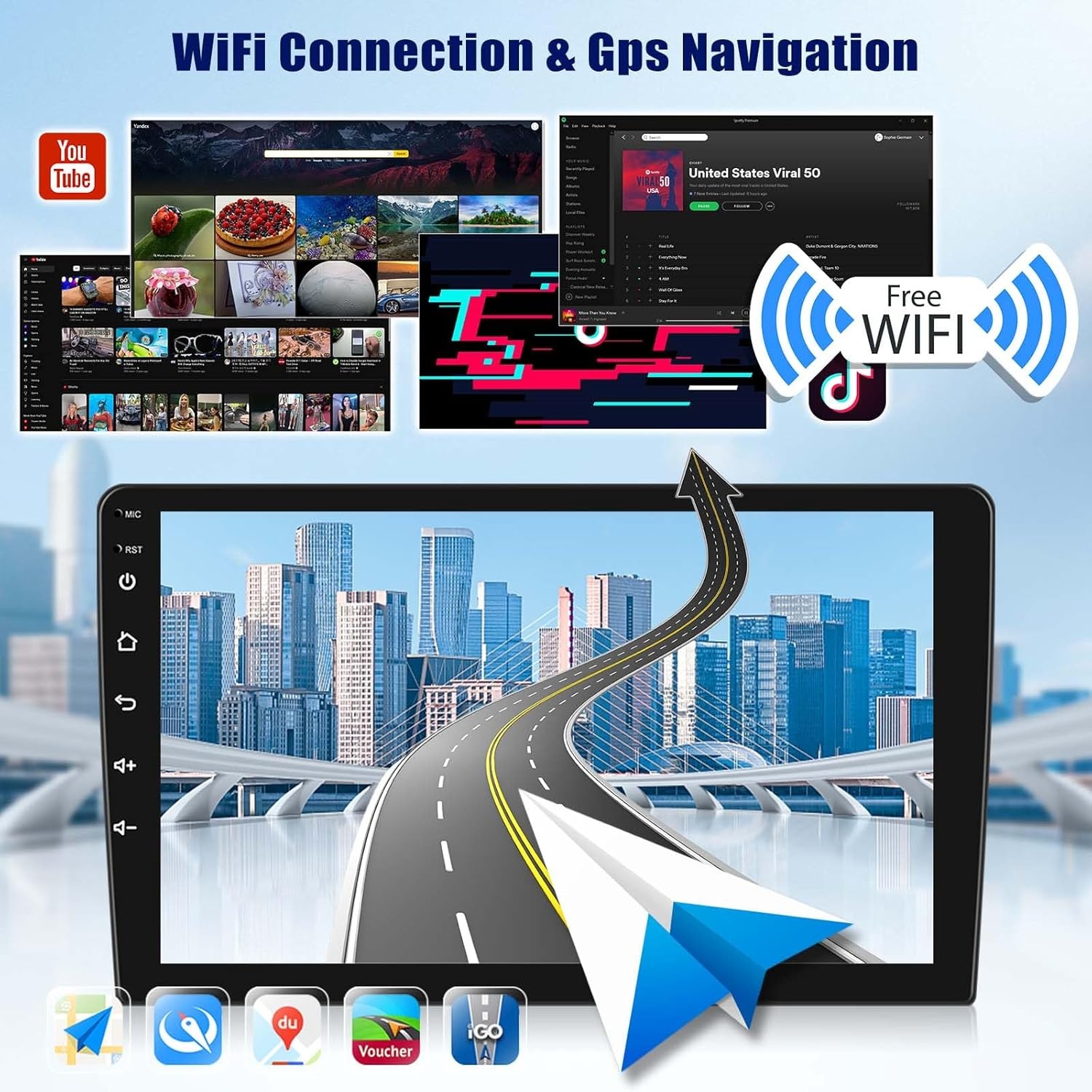 CAMECHO 2G+64G Android 13 autoradio voor Peugeot 206/206CC 2001-2016 Cirteon C2, 9" scherm Autoradio-Draadloze Apple Carplay Android Auto GPS WiFi Bluetooth FM RD USB SWC+Achteruitrijcamera