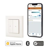 Eve Shutter Switch – Smart Shutter-controller met ingebouwde schema's, adaptieve zonwering, Siri-spraakbesturing, timer, toegang op afstand, geen bridge nodig, Bluetooth/Thread, Apple HomeKit.