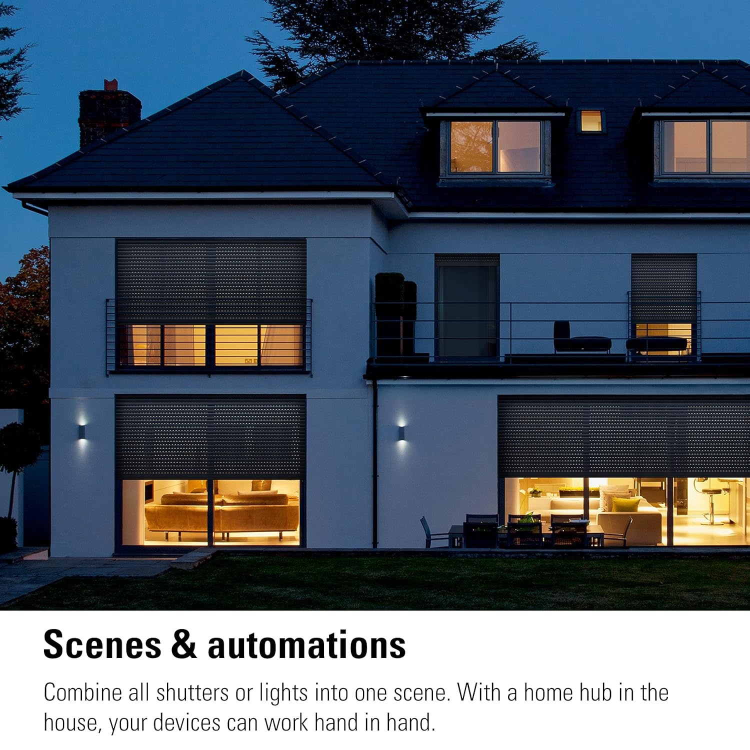 Eve Shutter Switch – Smart Shutter-controller met ingebouwde schema's, adaptieve zonwering, Siri-spraakbesturing, timer, toegang op afstand, geen bridge nodig, Bluetooth/Thread, Apple HomeKit.