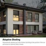 Eve Shutter Switch – Smart Shutter-controller met ingebouwde schema's, adaptieve zonwering, Siri-spraakbesturing, timer, toegang op afstand, geen bridge nodig, Bluetooth/Thread, Apple HomeKit.