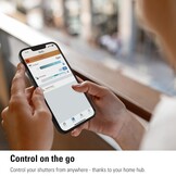 Eve Shutter Switch – Smart Shutter-controller met ingebouwde schema's, adaptieve zonwering, Siri-spraakbesturing, timer, toegang op afstand, geen bridge nodig, Bluetooth/Thread, Apple HomeKit.