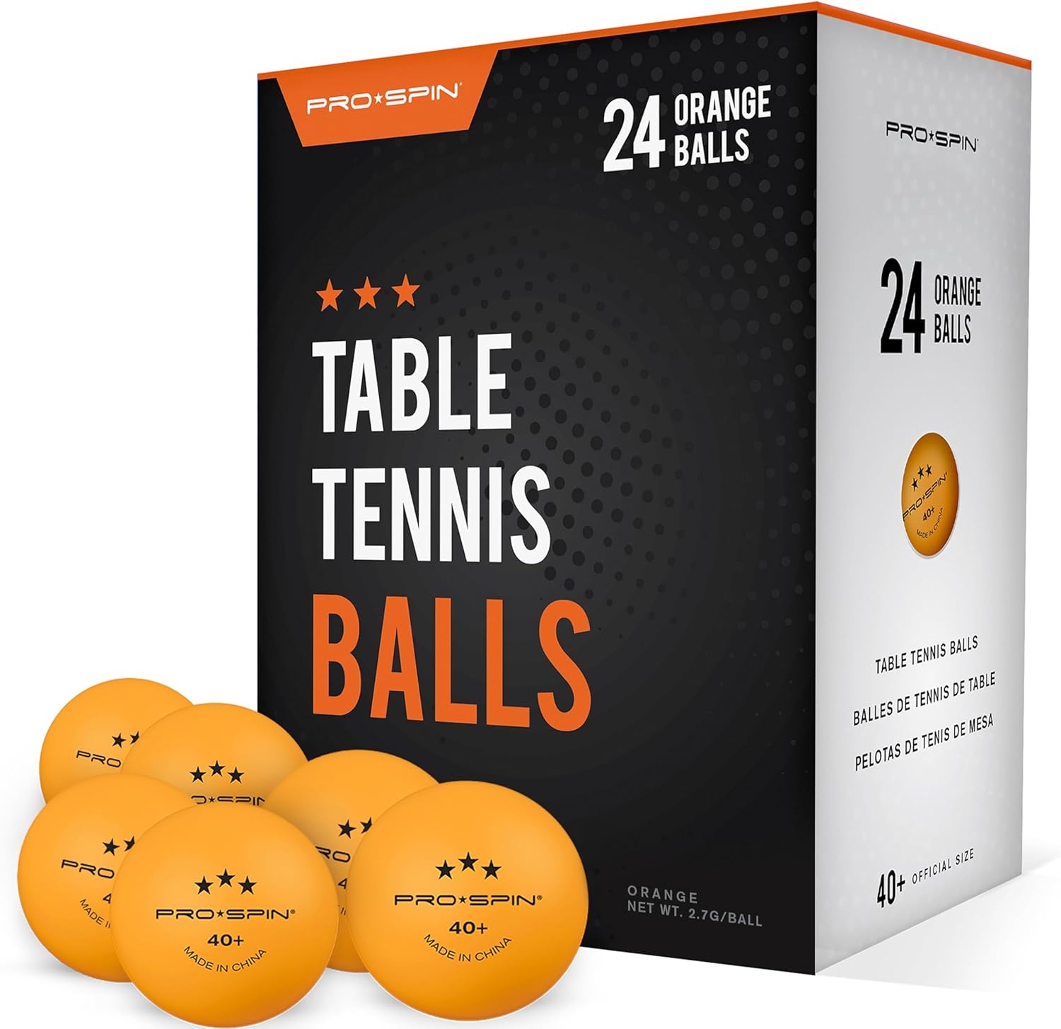 Oranje Tafeltennisballen 3-Ster 40+ ABS - 72% Korting