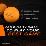 Oranje Tafeltennisballen 3-Ster 40+ ABS - 72% Korting