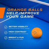 Oranje Tafeltennisballen 3-Ster 40+ ABS - 72% Korting