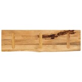 vidaXL Tafelblad met natuurlijke rand 110x20x2,5 cm massief mangohout
