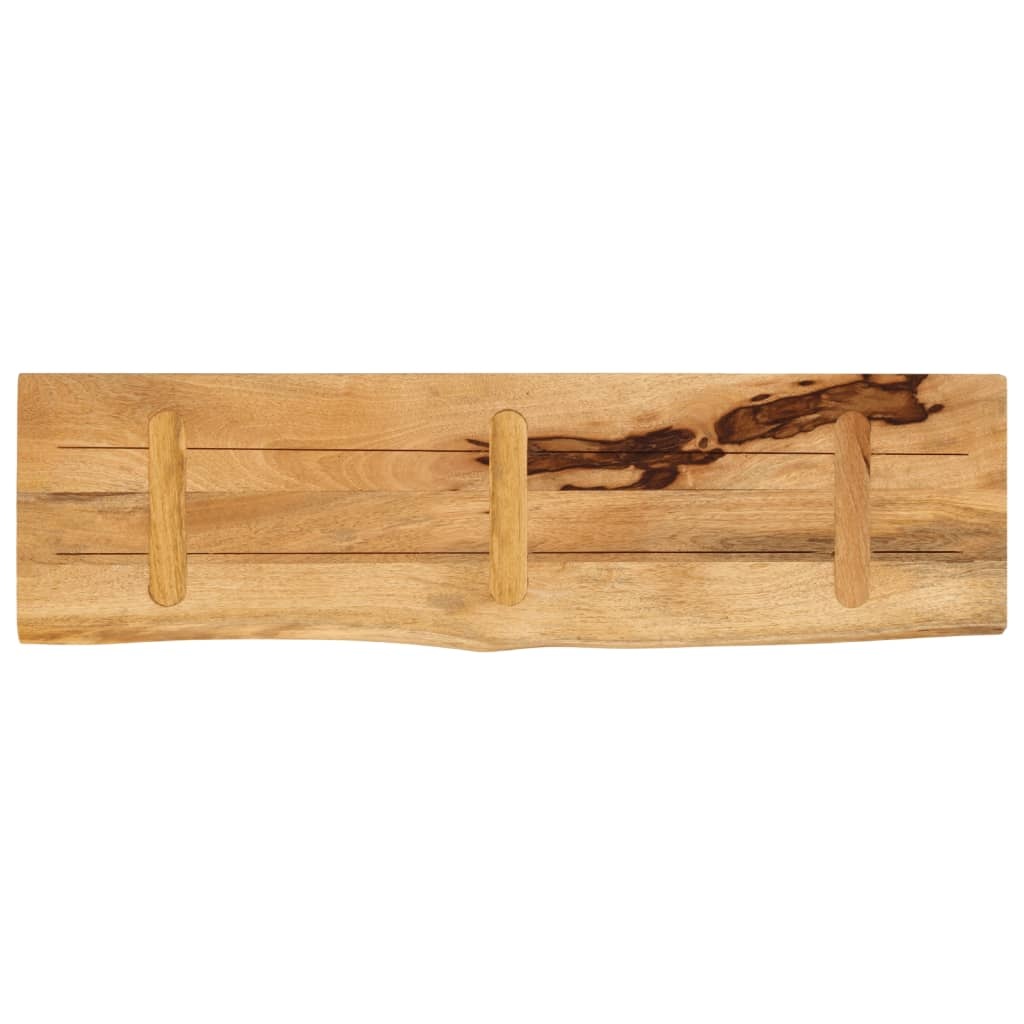 vidaXL Tafelblad met natuurlijke rand 110x20x2,5 cm massief mangohout
