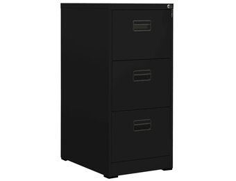 vidaXL Archiefkast 46x62x102,5 cm staal zwart