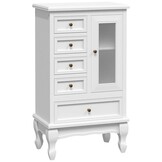 vidaXL Kast met 5 lades en 2 planken wit