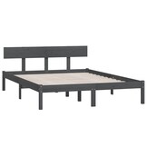 Houten Bedframe Grijs 120x190 cm - 82% Korting