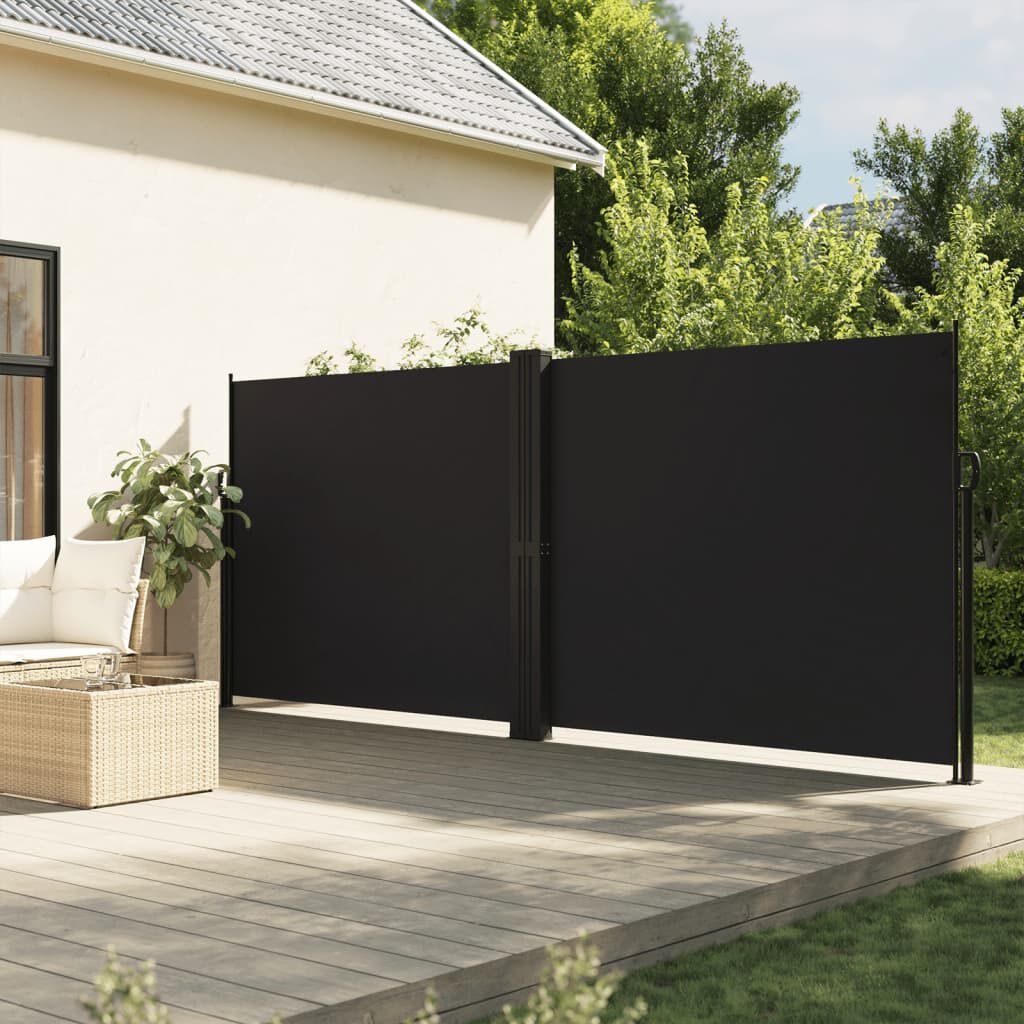 Uittrekbaar Windscherm 180x1000 cm Zwart - 59% Korting!