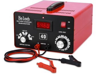 HUGOOME Beleeb C40 Batterijlader & Desulfator - 12V-72V Loodzuur & Lithium Accu's