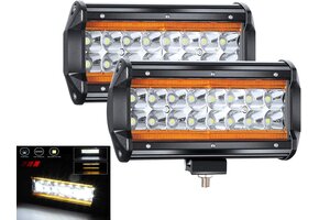 240W LED Werklamp 7" CREE Dubbele Kleur - 50% Korting
