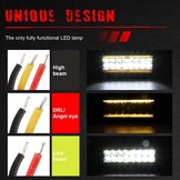 YUGUANG 7" 240W CREE LED Projector Werklamp - Dubbele Kleur (6000K Wit & 3000K Amber) met Angel Eyes