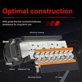 YUGUANG 7" 240W CREE LED Projector Werklamp - Dubbele Kleur (6000K Wit & 3000K Amber) met Angel Eyes