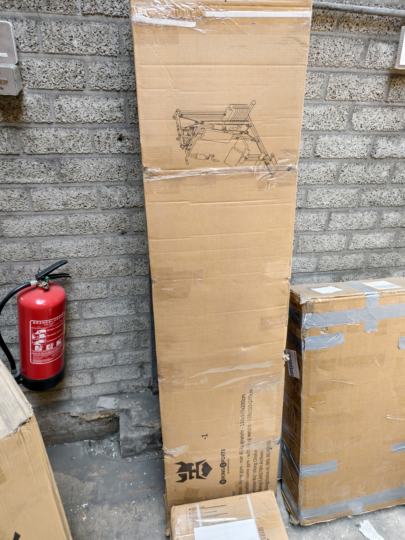 Krachtstation - home gym - met 45 kg gewicht - 138x103x200cm