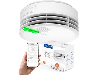Hekatron Genius Plus X rookmelder met lithiumbatterij (10 jaar levensduur) - Wit
