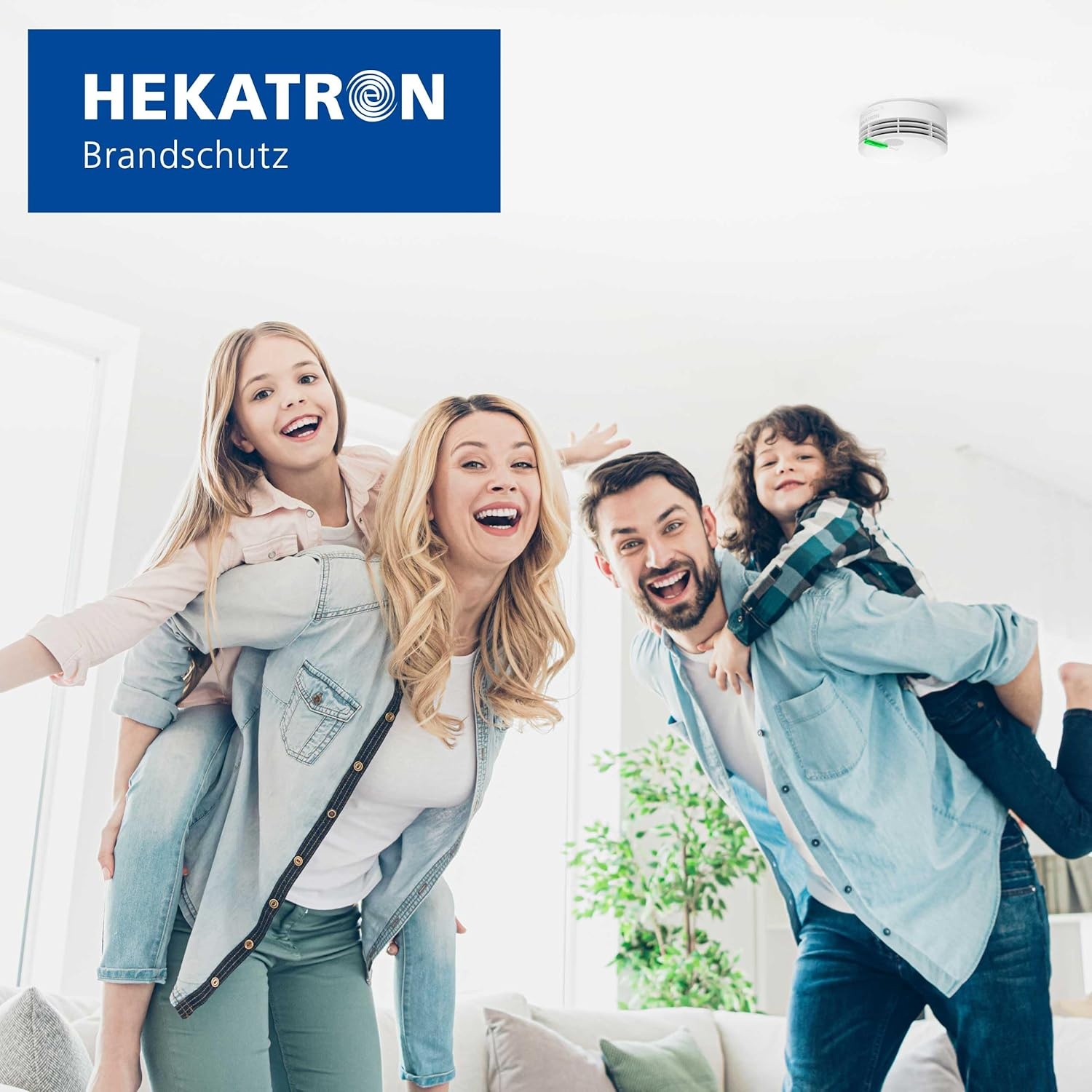 Hekatron Genius Plus X rookmelder met lithiumbatterij (10 jaar levensduur) - Wit