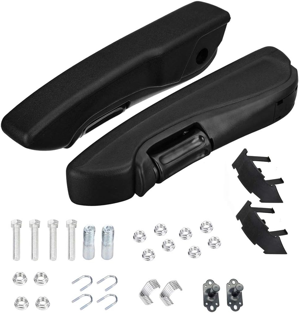 Set autostoelarmsteunen, instelbaar, 38,5 cm, verstelbare universele stoel, armsteun, vrachtwagen, auto, camper