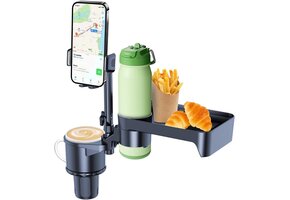 Auto Bekerhouder met Tafelblad & Telefoonhouder | 4-in-1 | 49% Korting