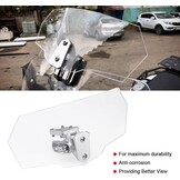 Motor Windscherm Verstelbaar Transparant ABS voor Diverse Motoren