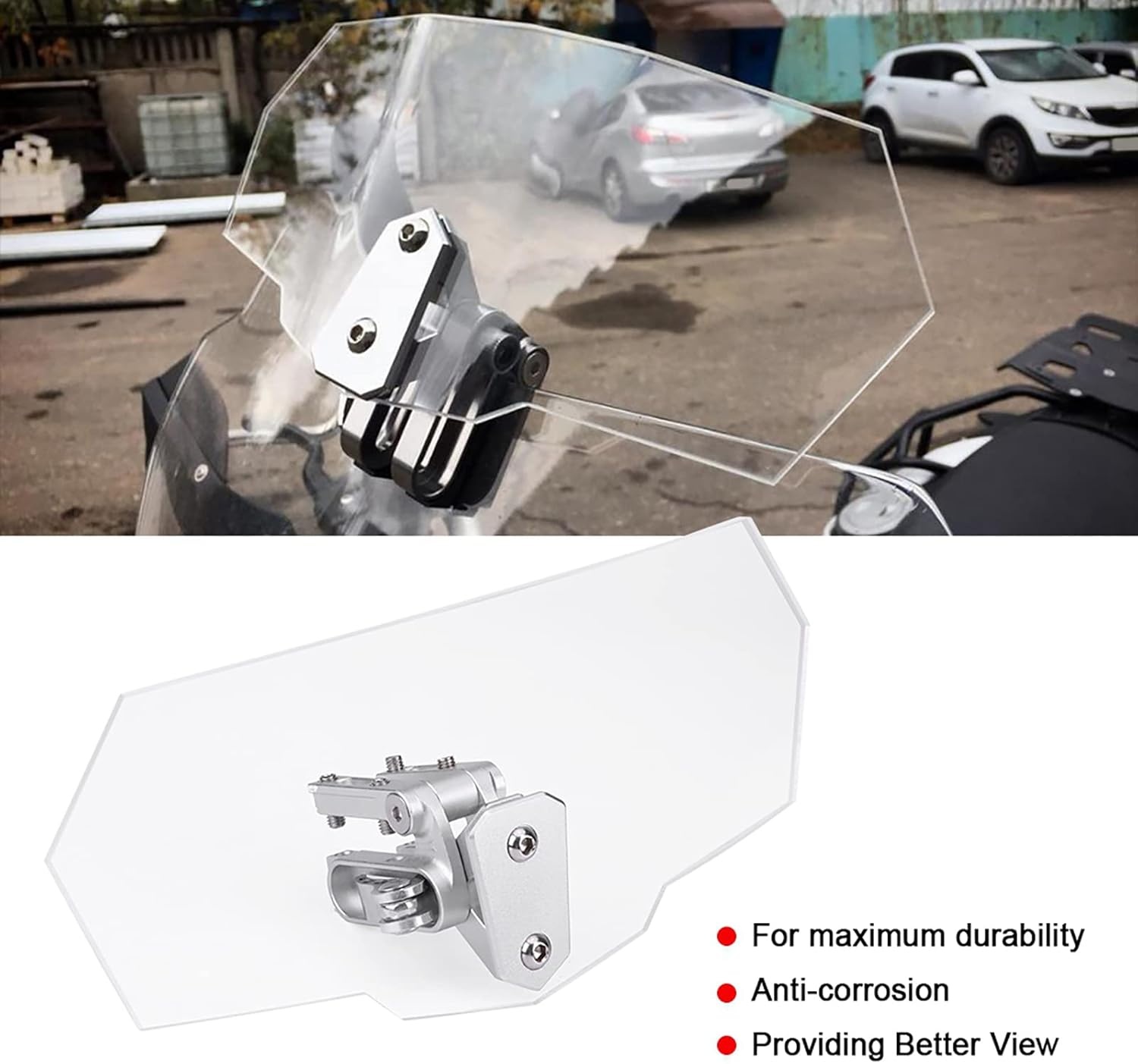 Motor Windscherm Verstelbaar Transparant ABS voor Diverse Motoren