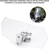 Motor Windscherm Verstelbaar Transparant ABS voor Diverse Motoren