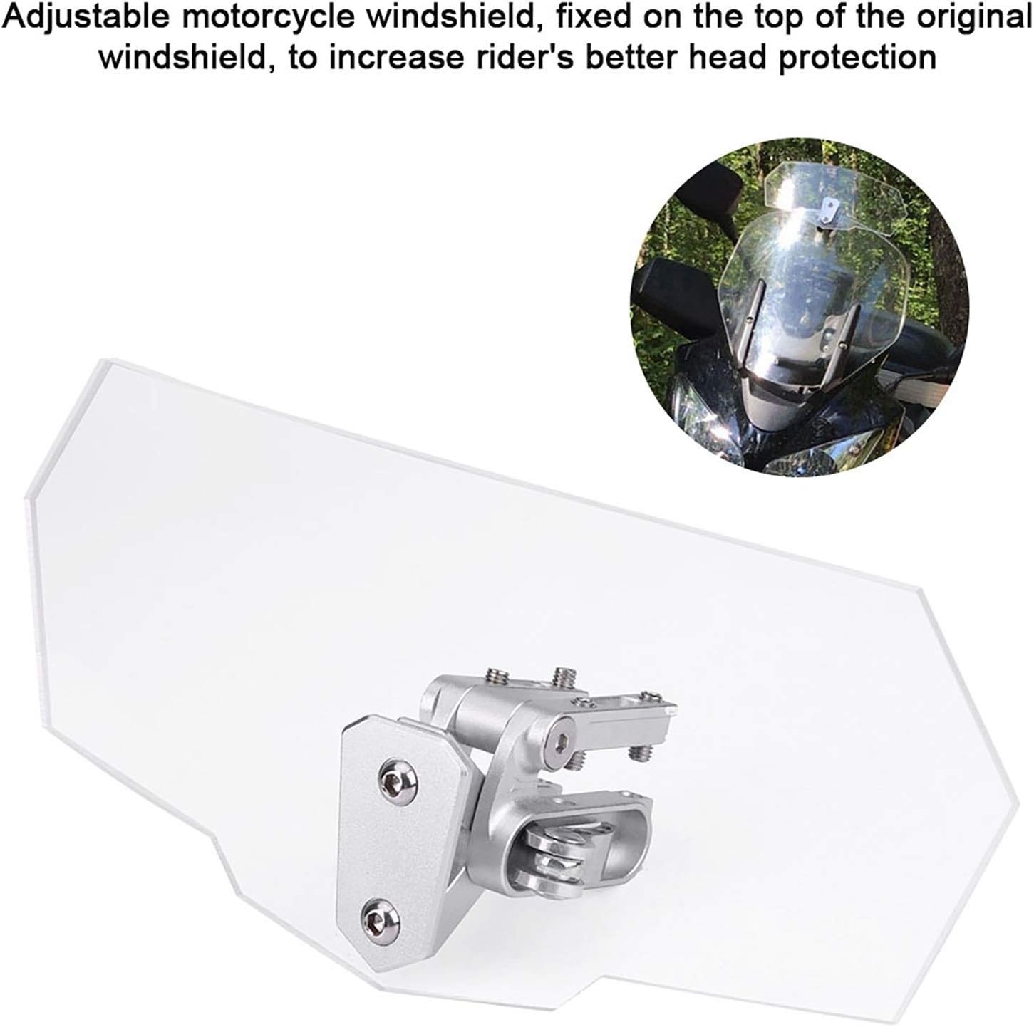 Motor Windscherm Verstelbaar Transparant ABS voor Diverse Motoren