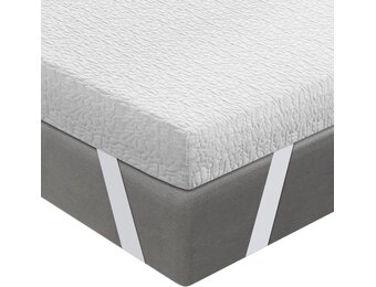 BedStory Traagschuim Topper 10 cm - 150 x 190 cm Wit