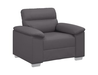 vidaXL Sofastoel Grijs 60 cm Kunstleer