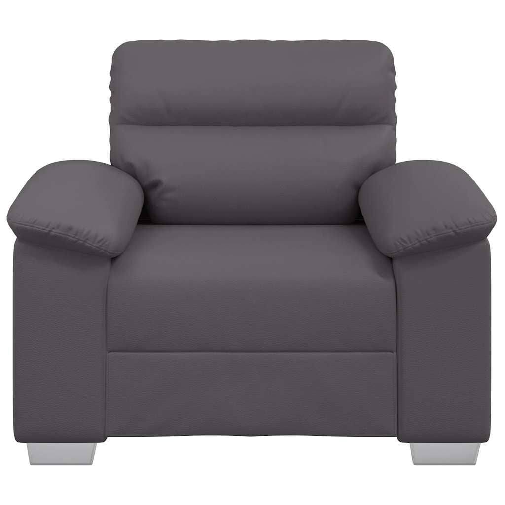 vidaXL Sofastoel Grijs 60 cm Kunstleer