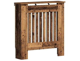 vidaXL Radiatorafdekking Oud Hout 78 x 19 x 81,5 cm Bewerkt hout