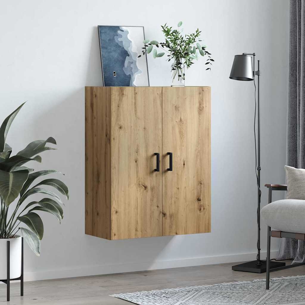 vidaXL Wandkast Wandgemonteerd Bruin 69.5 x 34 x 90 cm Bewerkt hout