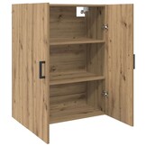 vidaXL Wandkast Wandgemonteerd Bruin 69.5 x 34 x 90 cm Bewerkt hout