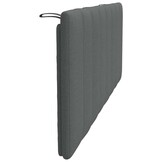vidaXL Hoofdbordkussen "Hanko" 120 cm stof grijs