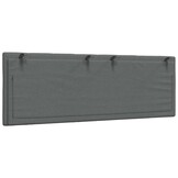 vidaXL Hoofdbordkussen "Hanko" 120 cm stof grijs