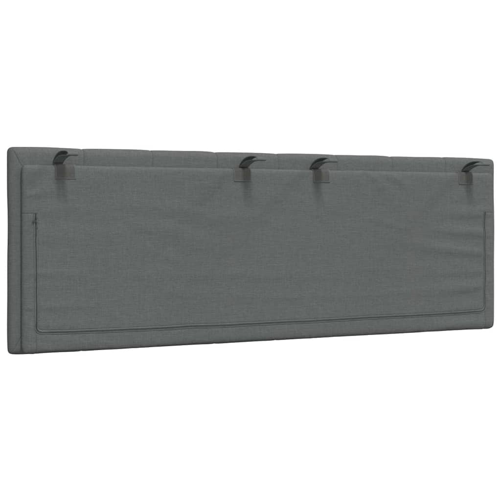 vidaXL Hoofdbordkussen "Hanko" 120 cm stof grijs