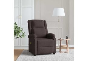 Donkerbruine Massagestoel van Stof - 55% Korting