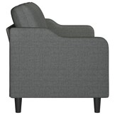vidaXL Driezitsbank 180 cm stof donkergrijs