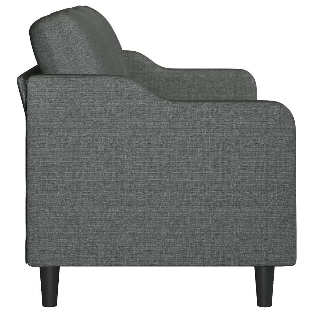 vidaXL Driezitsbank 180 cm stof donkergrijs