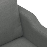 vidaXL Driezitsbank 180 cm stof donkergrijs