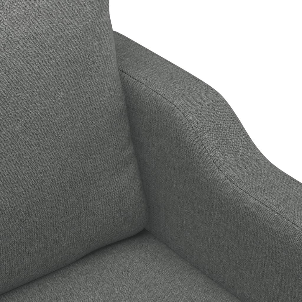 vidaXL Driezitsbank 180 cm stof donkergrijs