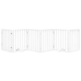 Inklapbaar Hondenhek 6 Panelen - 300 cm - Populierenhout Wit (-29%)