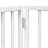 Inklapbaar Hondenhek 6 Panelen - 300 cm - Populierenhout Wit (-29%)