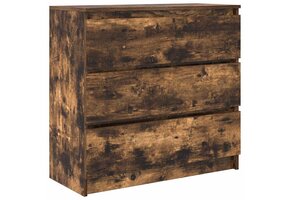 Dressoir 80x35x76 cm Spaanplaat Gerookt Eiken - 70% Korting!